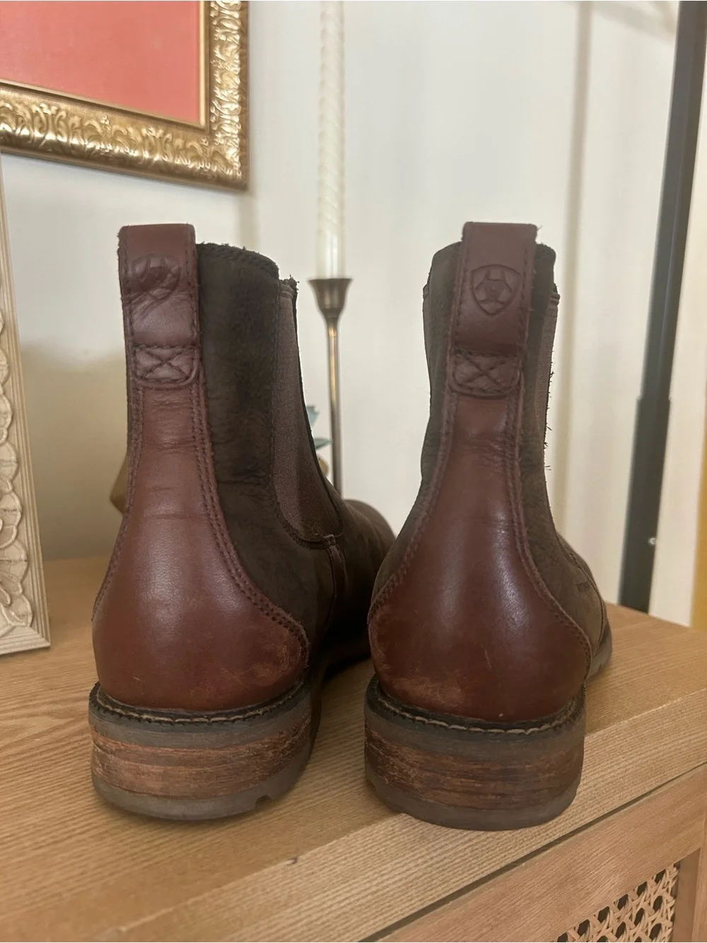 Ariat Women's Wexford H2O Waterproof Chelsea Boots Leather Java Brown Size 6.5B